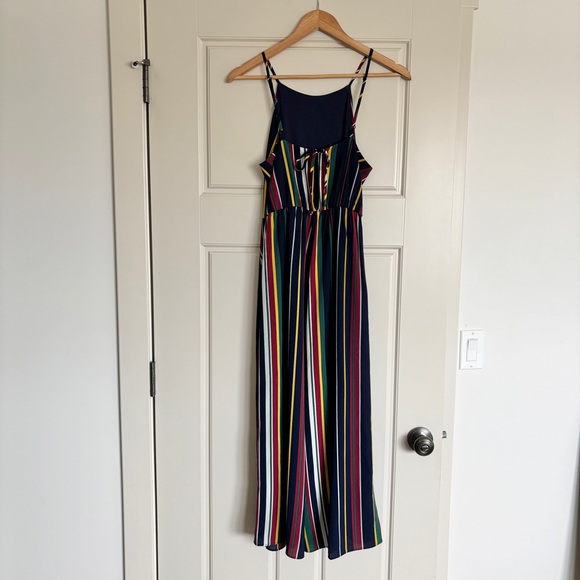 Wrangler Striped, Wide Leg Romper Jumpsuit - Picture 2 of 6